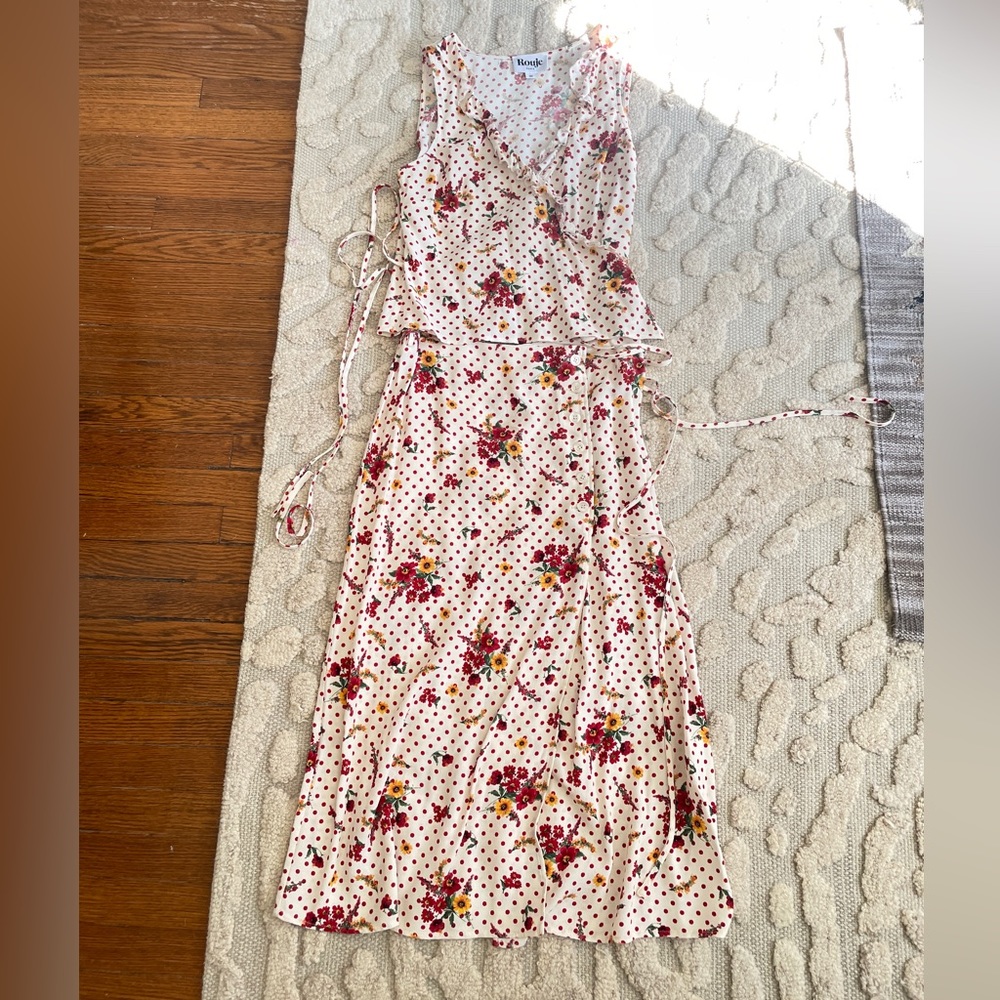 Rouje floral skirt too set